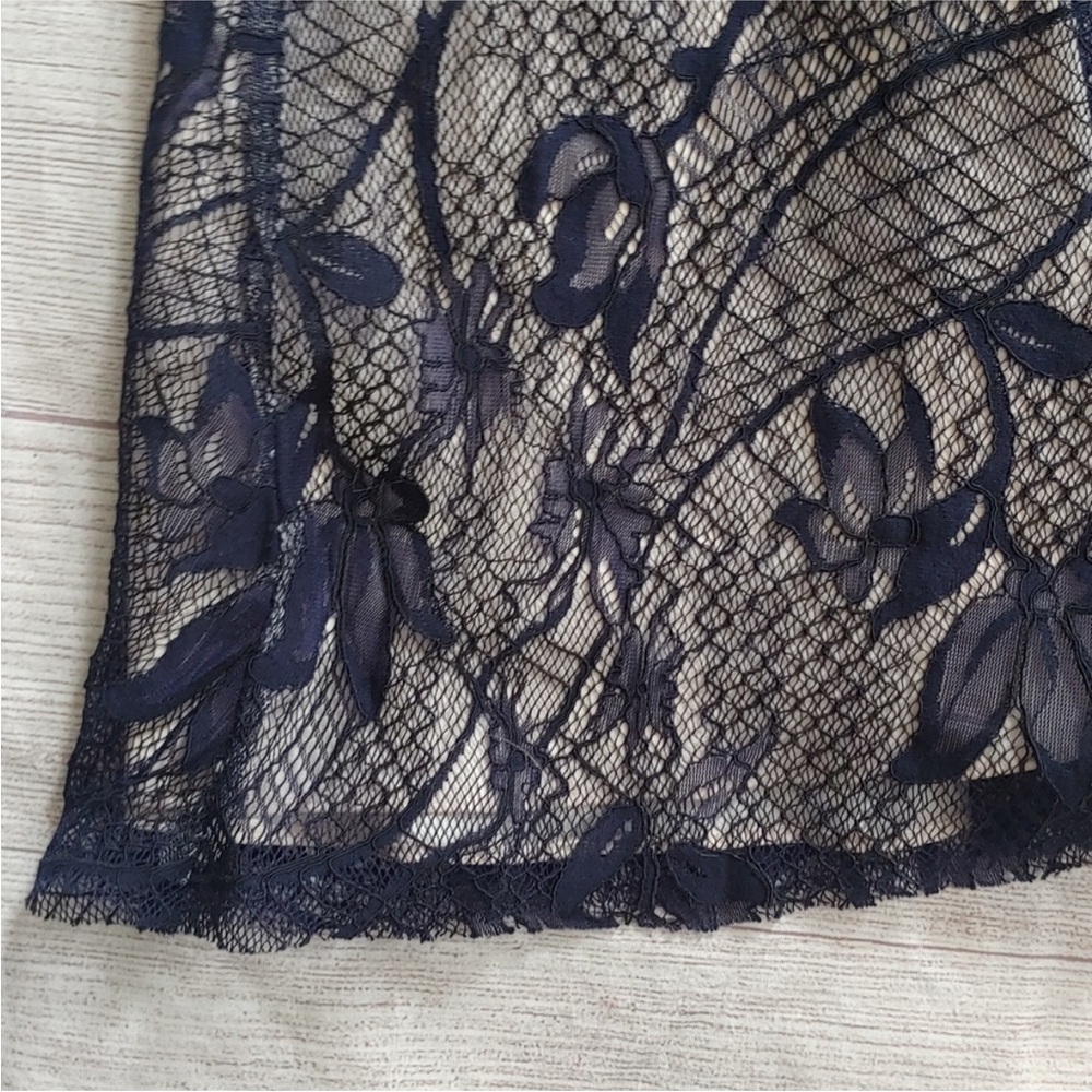 ALEX MARIE NAVY LACE DRESS - Picture 3 of 10